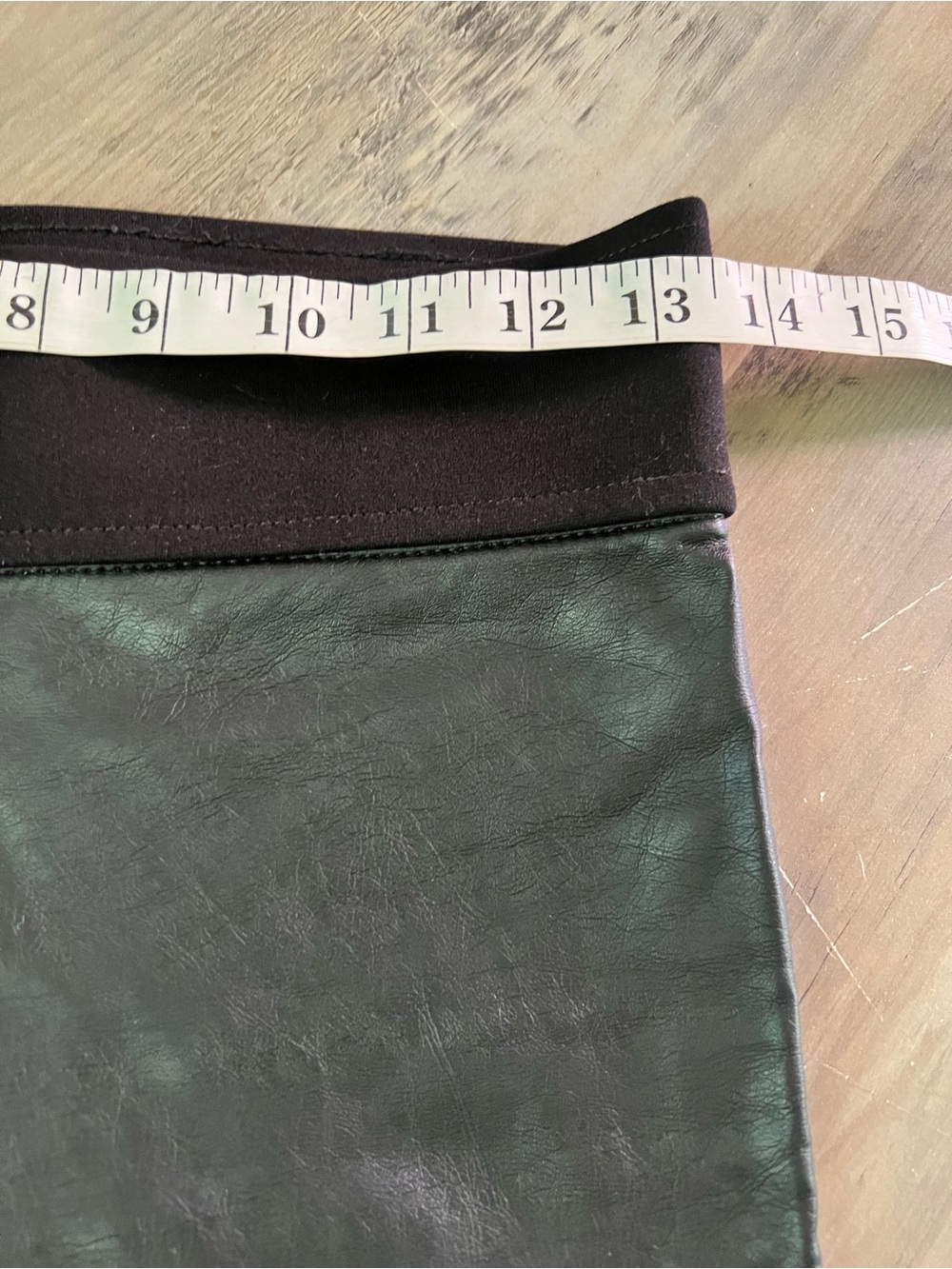 Club Monaco Black Faux Leather Front Legging Stretch Ponte Pants Size 0 Stretch - Picture 9 of 12